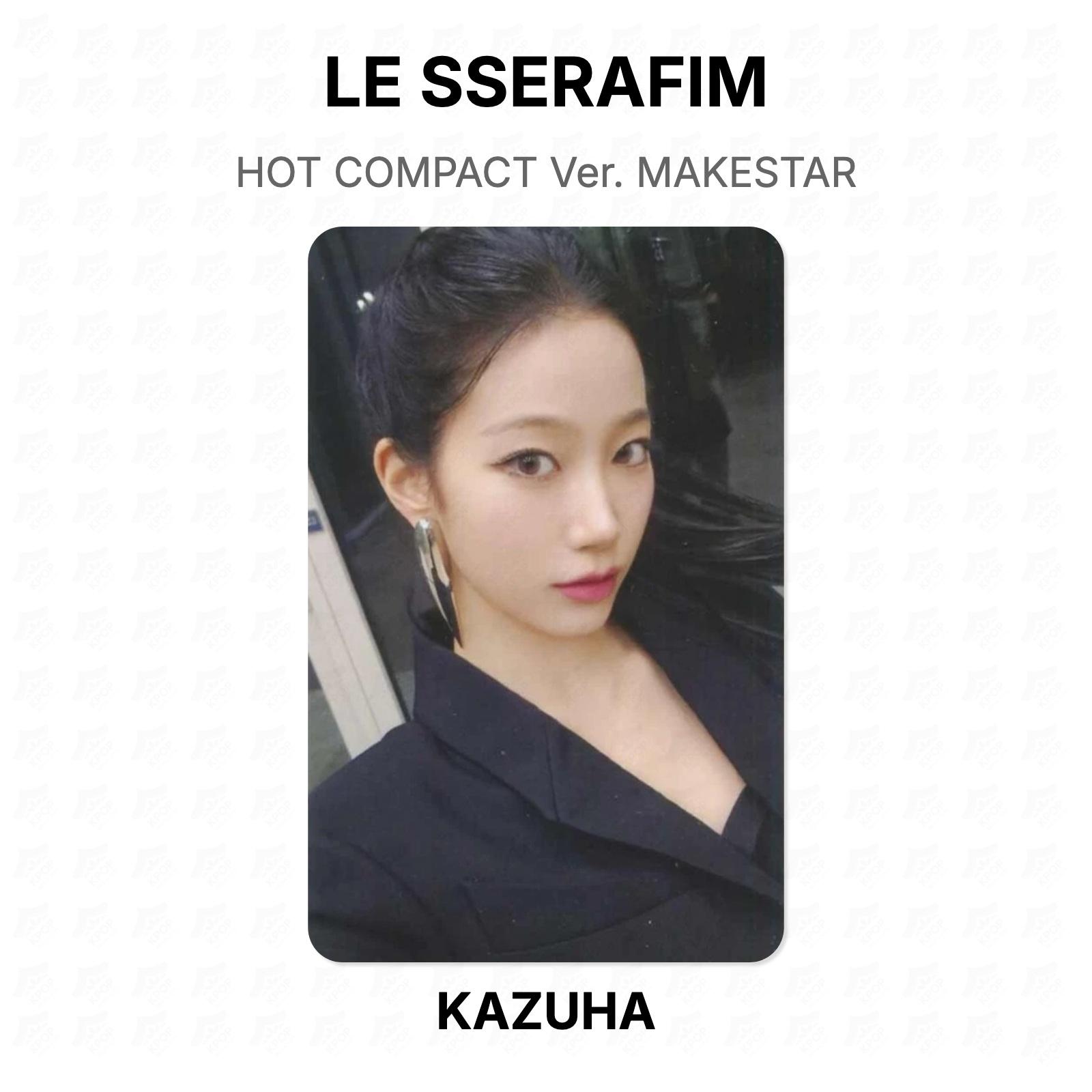LE SSERAFIM HOT COMPACT Ver. MAKESTAR Official Photocard KAZUHA