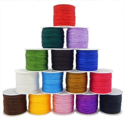 1 Rolle 0,8 mm*20 m Beliebte Hochwertige Nylonschnur Für DIY Halskette Armbänder Schmuckzubehör 39 Farben Schmuckfaden