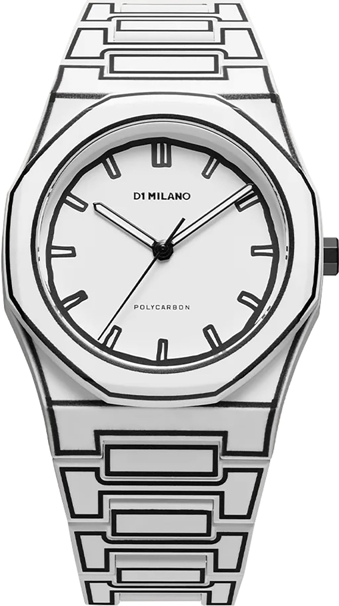 

Мужские часы D1 Milano PCBJ34 из поликарбоната 40,5 мм White Sketch