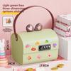 Carefully selected lockable storage box, plastic children's cartoon money box, desktop storage box, large-capacity multifunctional password box