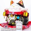 EnergyPower Maneki Neko Premium Porcelain Gold Fortune Bringing Large Cushion Hand-painted Handmade Cat Opening Celebration Business Lucky Item Wealth