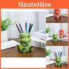 Charming High-quality Dinosaur Pencil Holder Green And Red Desk Decor For Kids