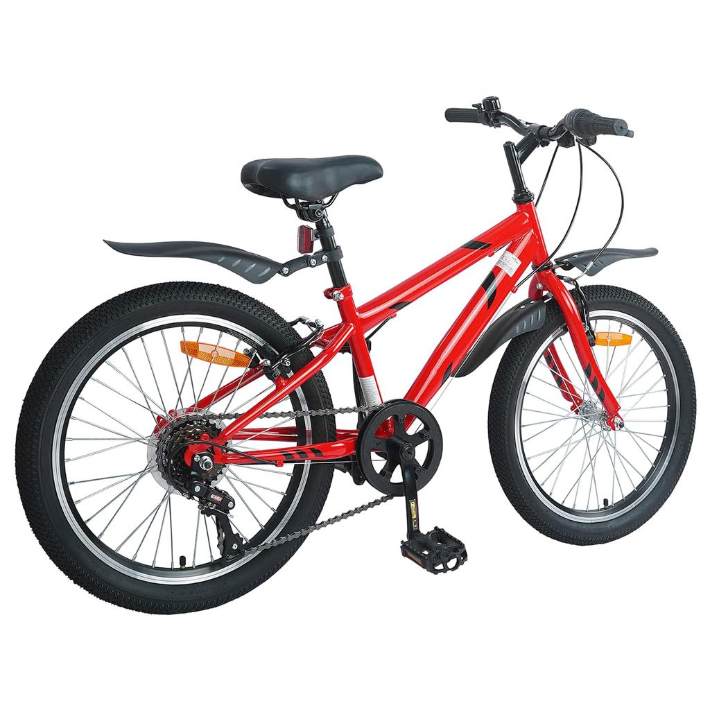 Kids Bike 24 Inch 6 Speed for Ages 8 12 Red