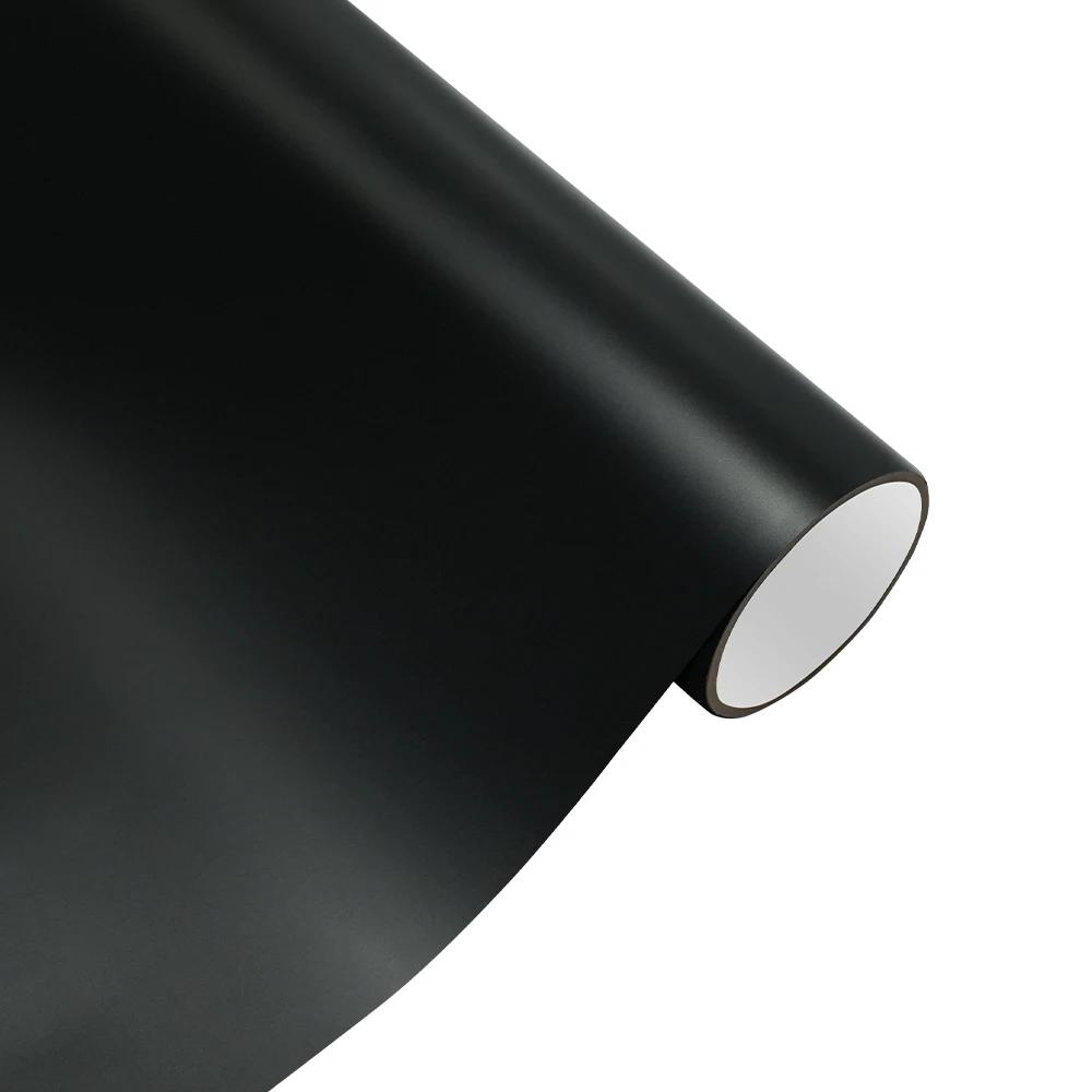 Samurai Black Car Sticker Wrap Film Color Change Vinyl Film PET Bubble Free Wrapping Car Accessories Auto Self Adhesive Decals