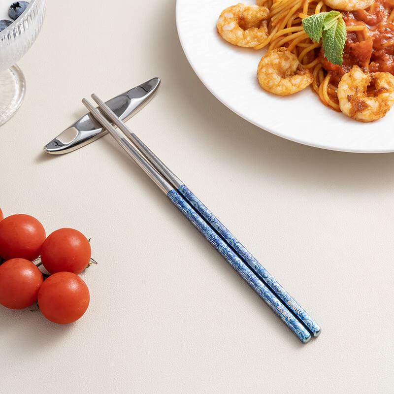 

Hanyou Ice Flower Colorful Titanium Chopsticks