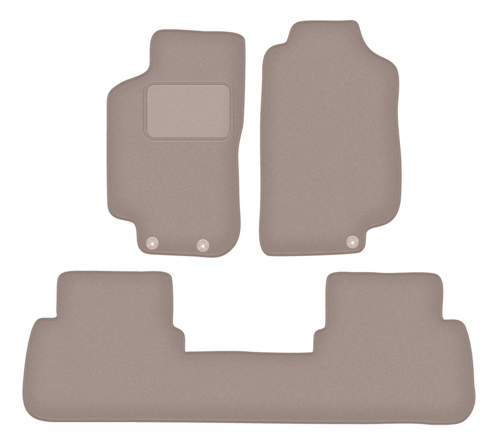 Beige velour floor mats for: Saab 9-5 I station wagon, sedan (1997-2009)