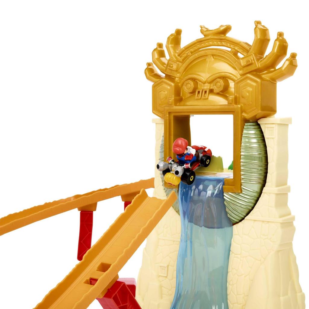 Hot Wheels Der Super Mario Film Dschungel Königreich Rennen 1 Mario 5 und HMK49 Bros. (Inklusive Kart) [Miniaturauto] [Spielset] [Ab X Jahren] [Geschenk]