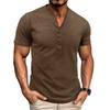 Camiseta Casual de Manga Corta para Hombre con Cuello Redondo Estilo Europeo y Americano Top Básico de Verano para Exteriores