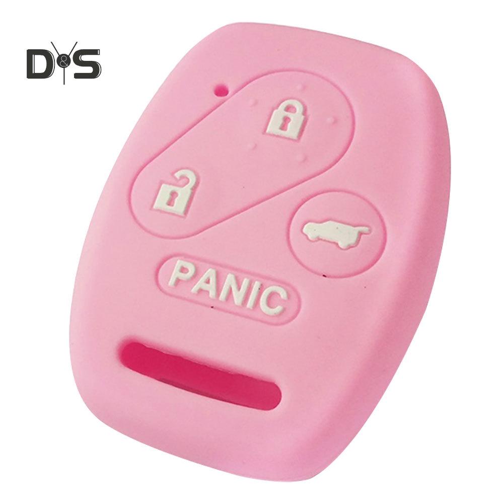 DYS Auto Shop 4 Tasten Auto-Fernbedienungs-Schlüsselanhänger-Abdeckung für Honda Accord Civic CR-V