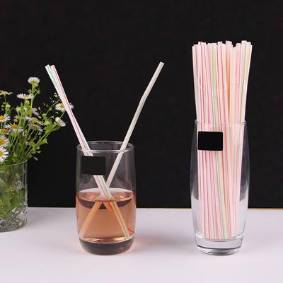 100 Adet/torba pipet Çevre Dostu Çok Renkli Taşınabilir Esnek Tek Kullanımlık Plastik pipet Ev