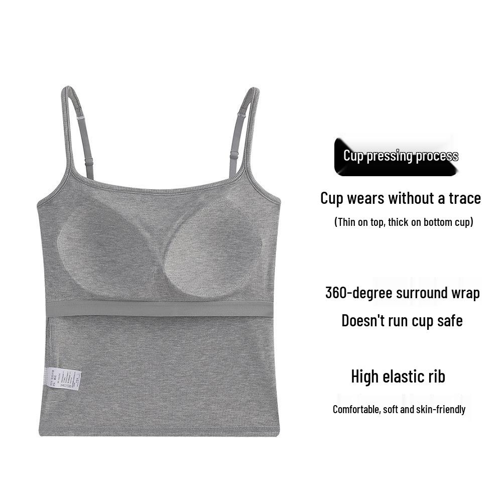 

Женская майка-камисоль с подкладкой и красивой спинкой - Летний жилет, топ-бра Large