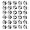 30pcs Hair Braiding Beads Alloy Silver Beard Jewelry Decoration Dreadlocks DIY Bracelet Necklace Accessories