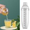 Cocktail Shaker Transparent Spill Proof Hand Drink Shaker Cup with Scales for Tea Home Bar