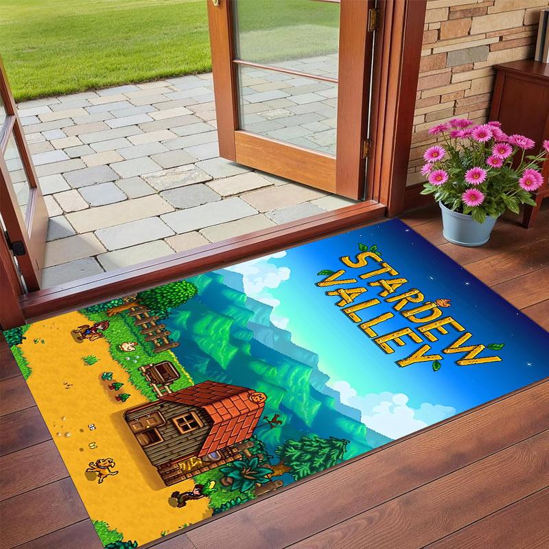 Crystal Velvet Rug Soft Non Slip Indoor Floor Mat Home DecorStardew Valley