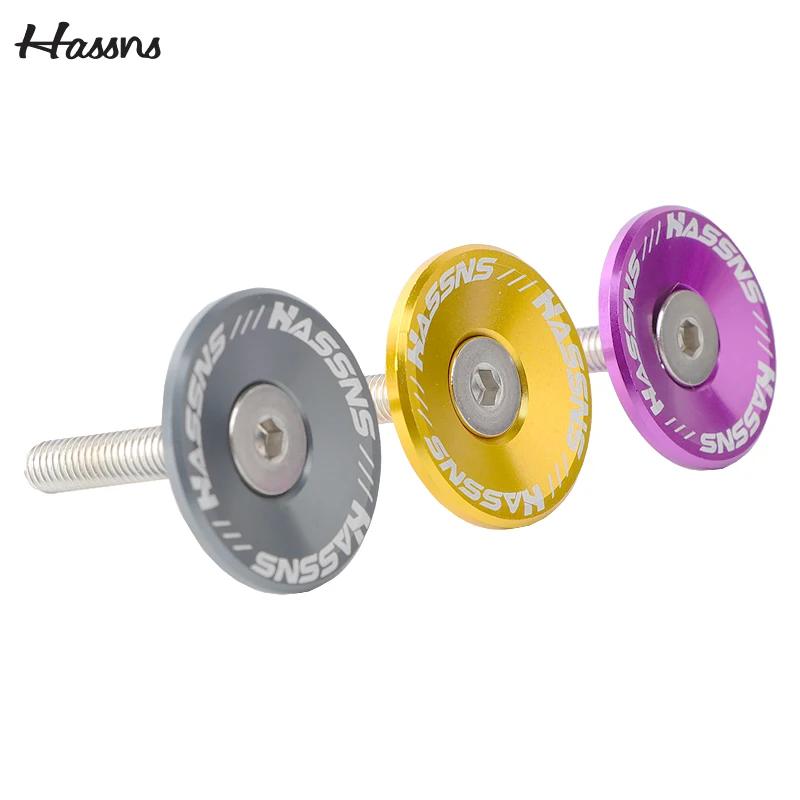 HASSNS MTB Power Vorbaukappe Fahrrad Steuersatz Abdeckung Oben Für Mountain Road Bike Tischabdeckung Aluminiumlegierung Lenker Serie Oben