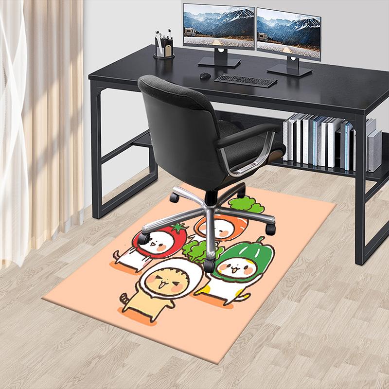 1PC Vegetable Cat Non-Slip Floor Carpet, Suitable for Office, Bedroomand Playrooms. It Can Also Be Used As a Sofa Footrest cover-T23