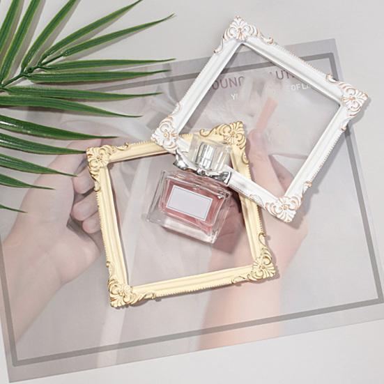 Photo Frame Nordic Style Embossment Handmade Photo Backdrop Resin INS Retro Mini Picture Display Stand Photography Prop