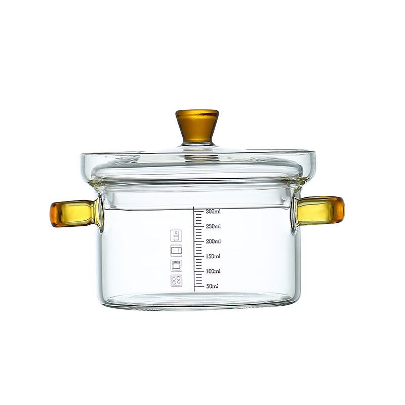 Jun Shi Qi ME Borosilicate Glass Steaming & Baby Food Bowl with Lid