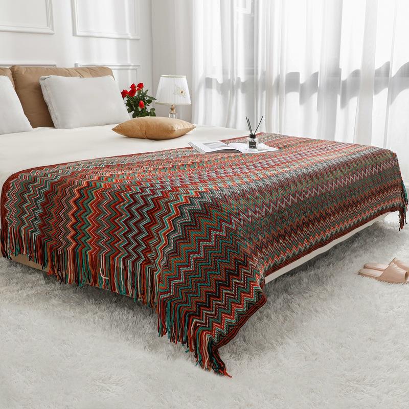 31 de tipuri de pături nordice din lână tricotate cu romburi, pături pentru capătul patului, pături pentru canapele, pături decorative, aparate de aer condiționat decorative pentru familii