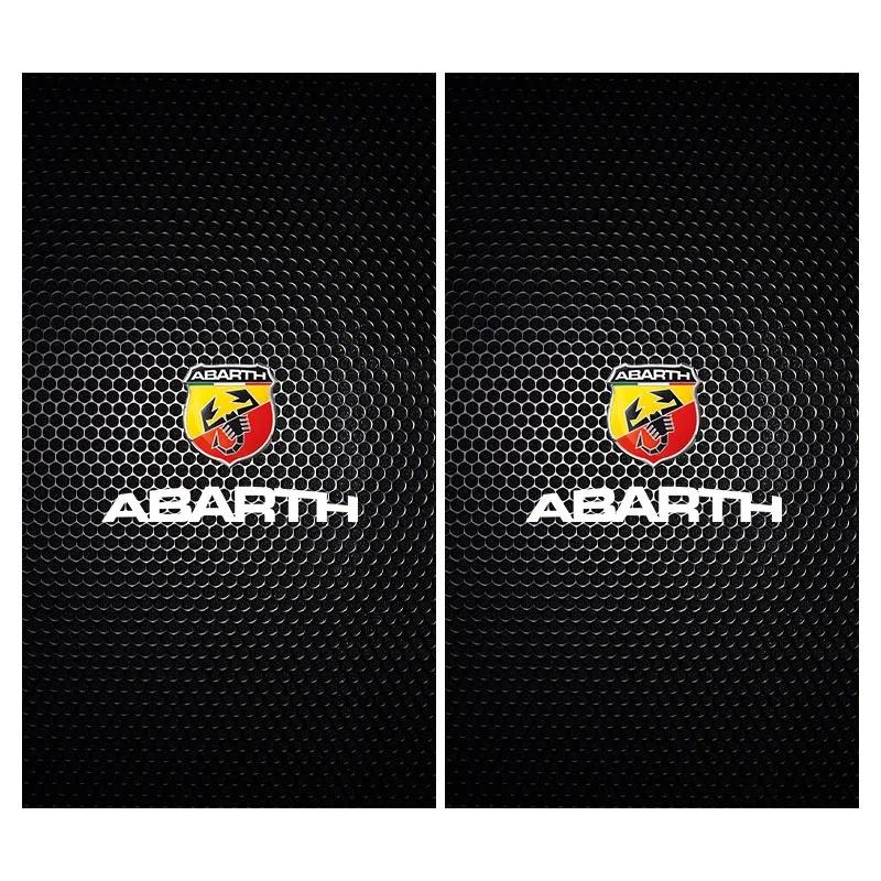 2Pcs PET Car B-Pillar Sticker For Fiat Abarth 500 595 695, Anti-Scratch Central Pillar Decal t Auto Exterior Accessories