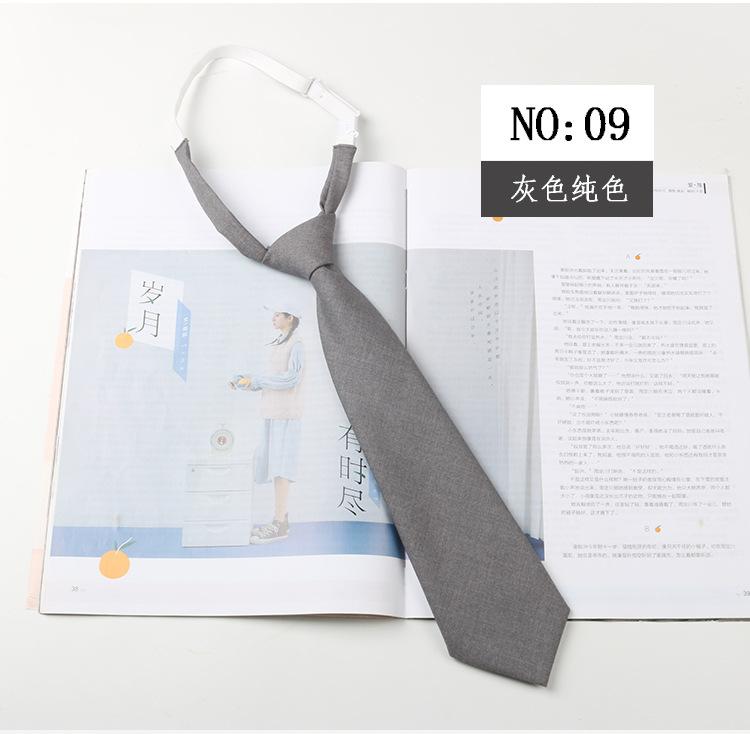 

Галстук Однотонный Серый Детская Форма Плиссированная Юбка Школьница Полосатый Стиль Дворика Маленький Галстук