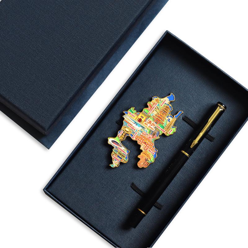 Binzhou Gelber Fluss Turm Magnet, Haifeng Pagode & Zhonghai Park. Kulturtourismus-Geschenk.