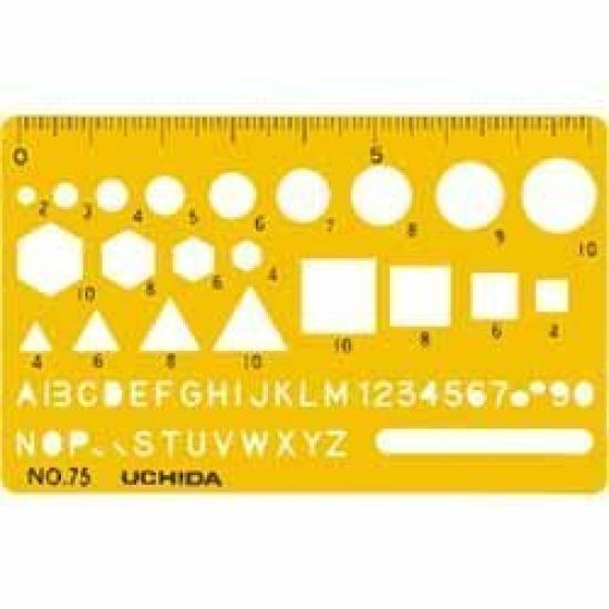 

Шаблон Uchida Размер карты Линейка №75 1-843-0075