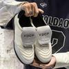 Lace-Up Sports Shoes Round Head Training Shoes Casual Shoes Flat Men'S Trendy Commuter Hiking Shoes