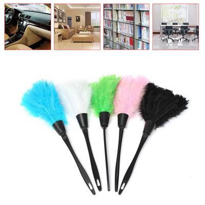 High Quality Anti-static Portable Cleaner Home Cleaning Turkey Feather Duster Plastic Handle