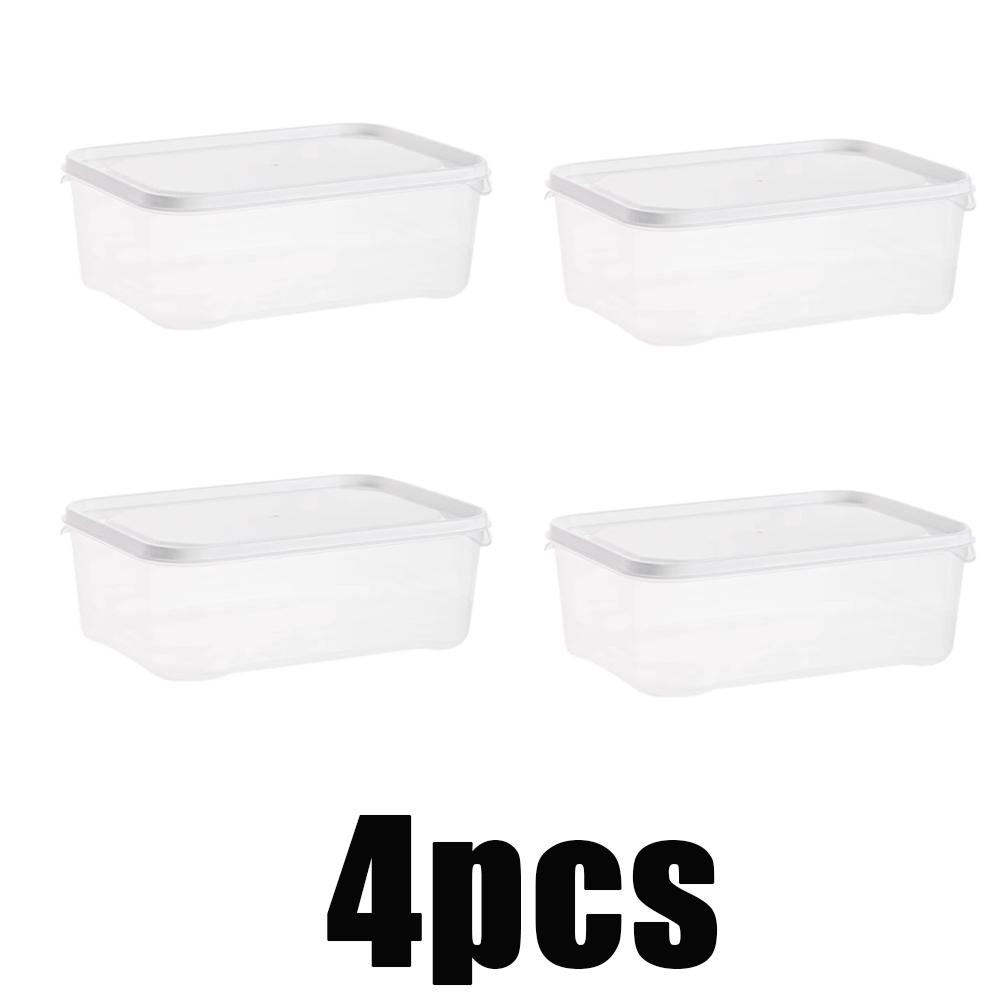 1-10 Stück Gefrierschrank Fleischlagerung Mikrowellenherd Hitzebeständiger Behälter Aufbewahrungsbox Lebensmittelqualität PP Verpackungsbox Küche Lebensmittelaufbewahrung