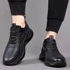 Men's Shoes Autumn and Winter New Waterproof Leather Surface Light and Comfortable Casual Shoes Platform Black Sports Shoes