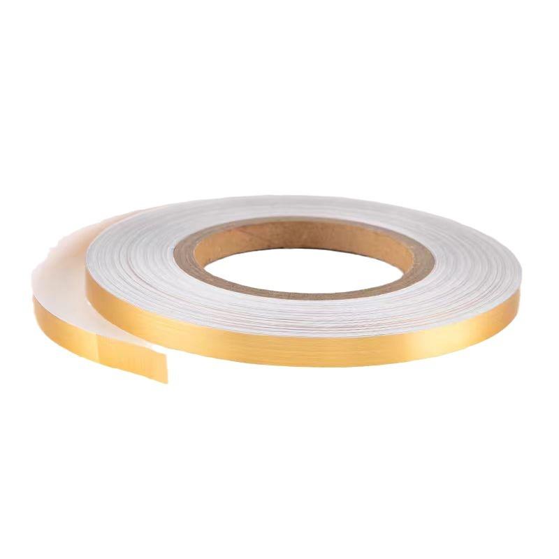 Self-Adhesive Tile Seam Sticker Waterproof Mildew Proof Floor Wall Decor Tape Gold Silver Black PET Gap Filler Strip for Kitchen Bathroom Bedroom