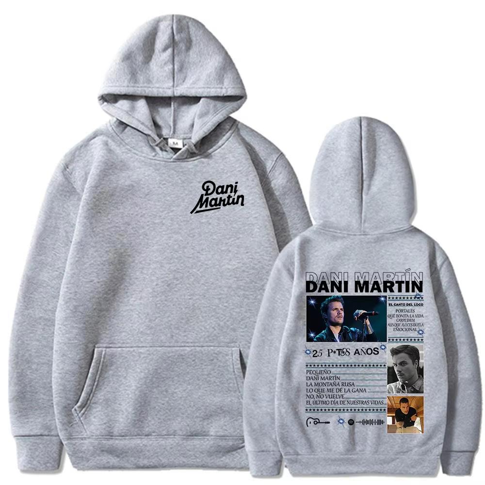 Dani Martin Album Tour Merch Hoodie Herren Damen Kleidung Mode Hip Hop Übergroßes Kapuzensweatshirt Streetwear