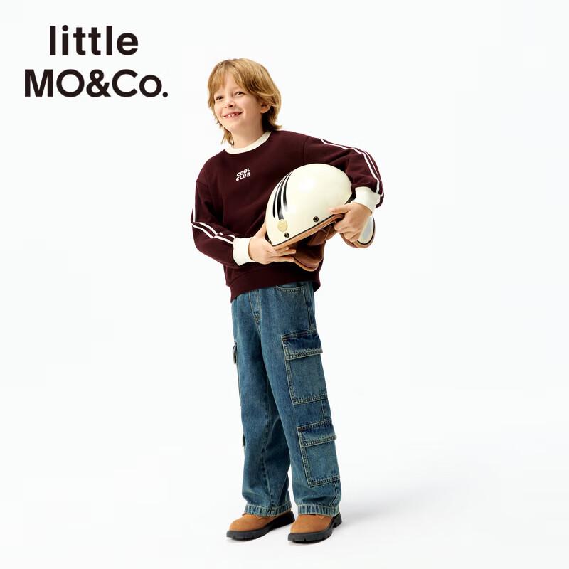 little MO&Co. Kids' Cotton-Blend Crewneck Sweatshirt