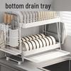 Stainless Steel Double-Layer Dish Drying Rack