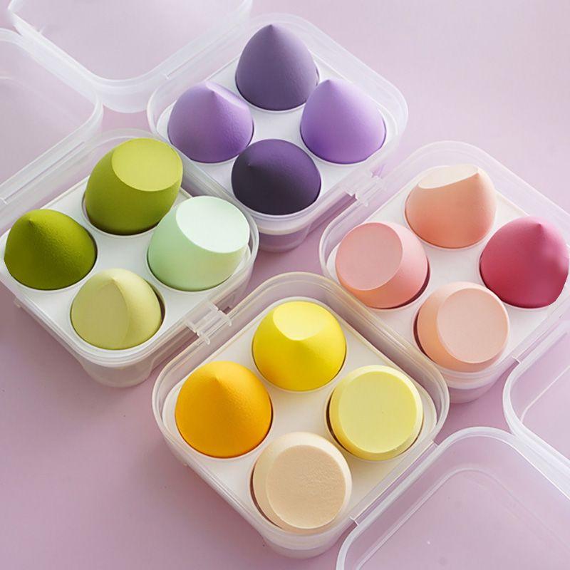 Dry Wet 4pcsbox Makeup Sponge Blender Beauty Egg Foundation Cosmetic Soft Super