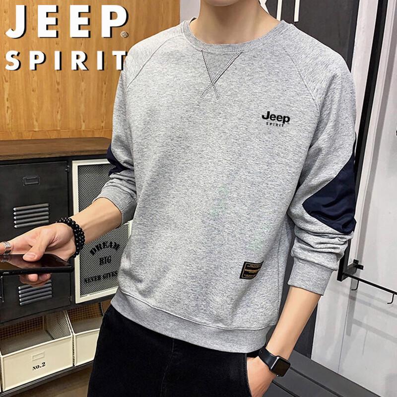 JEEP SPIRIT Men s Crew Neck Long Sleeve Top XL