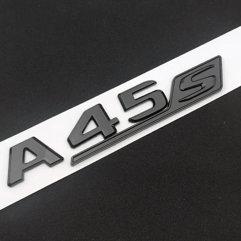 

Car Stickers 3D Chrome Black Red Car Trunk Letters Decal Sticker For Mercedes Benz A45 AMG W177 W176 A45S Logo Auto Accessories