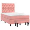 3138018 vidaXL Divan-lit Tapissier Avec Matelas Rose 120x200 Cm Velours