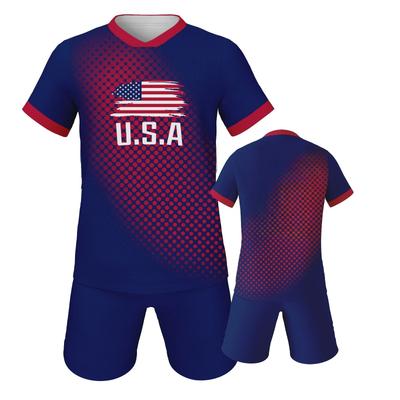 Ensemble Football USA Maillot Short Uniforme d'Entraînement d'Équipe Fans