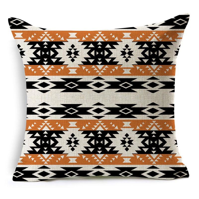 

Этническая наволочка Геометрические декоративные наволочки Декор для сиденья дивана Дом C