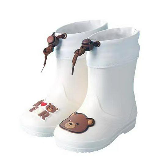 Kids' Non-slip Waterproof Cartoon Rain Boots with Drawstring
