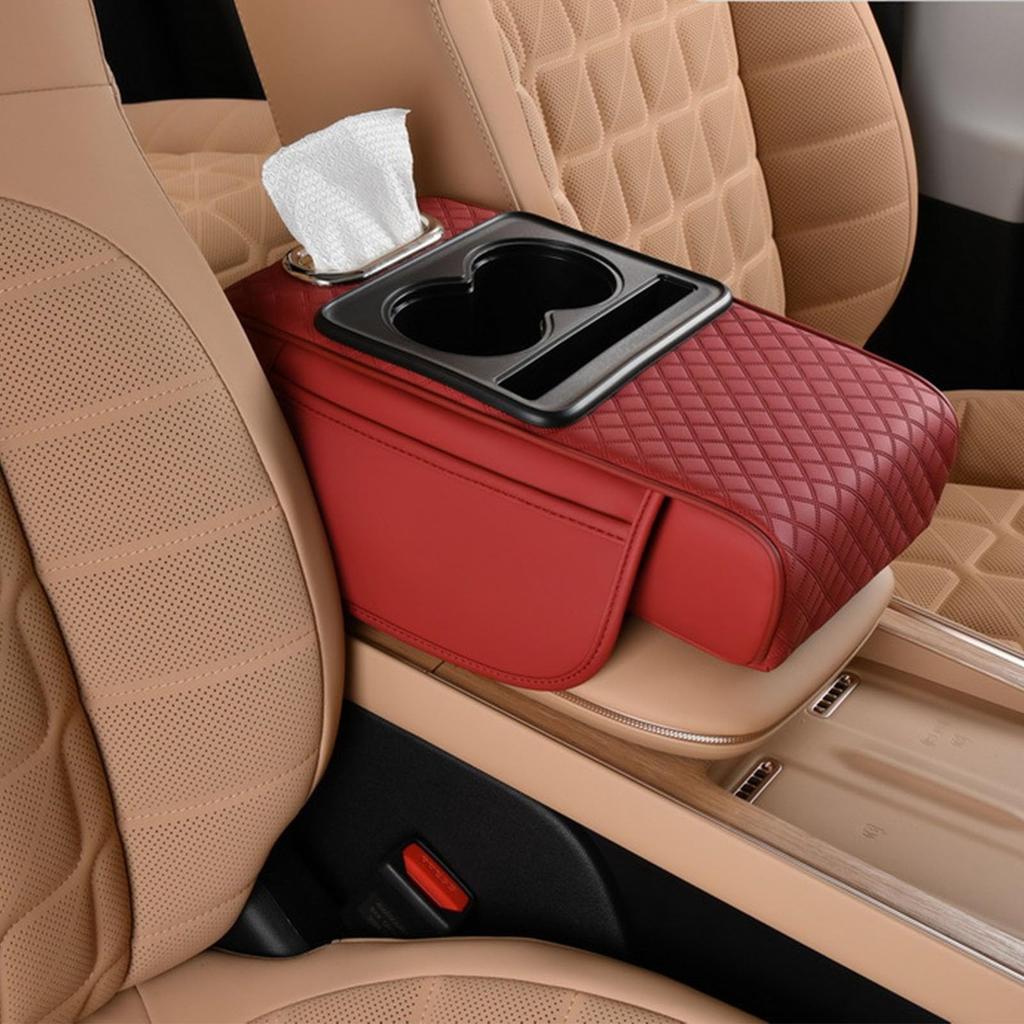 Armrest Cushion, Car Armrest Cover, Storage, Compatible with Toyota Harrier, RAV4, Corolla Cross, Rise,