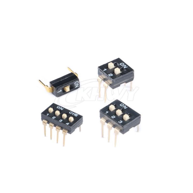 2.54mm Black Through-hole/Surface Mount DIP Switch, 1-10 Position Encoded Options