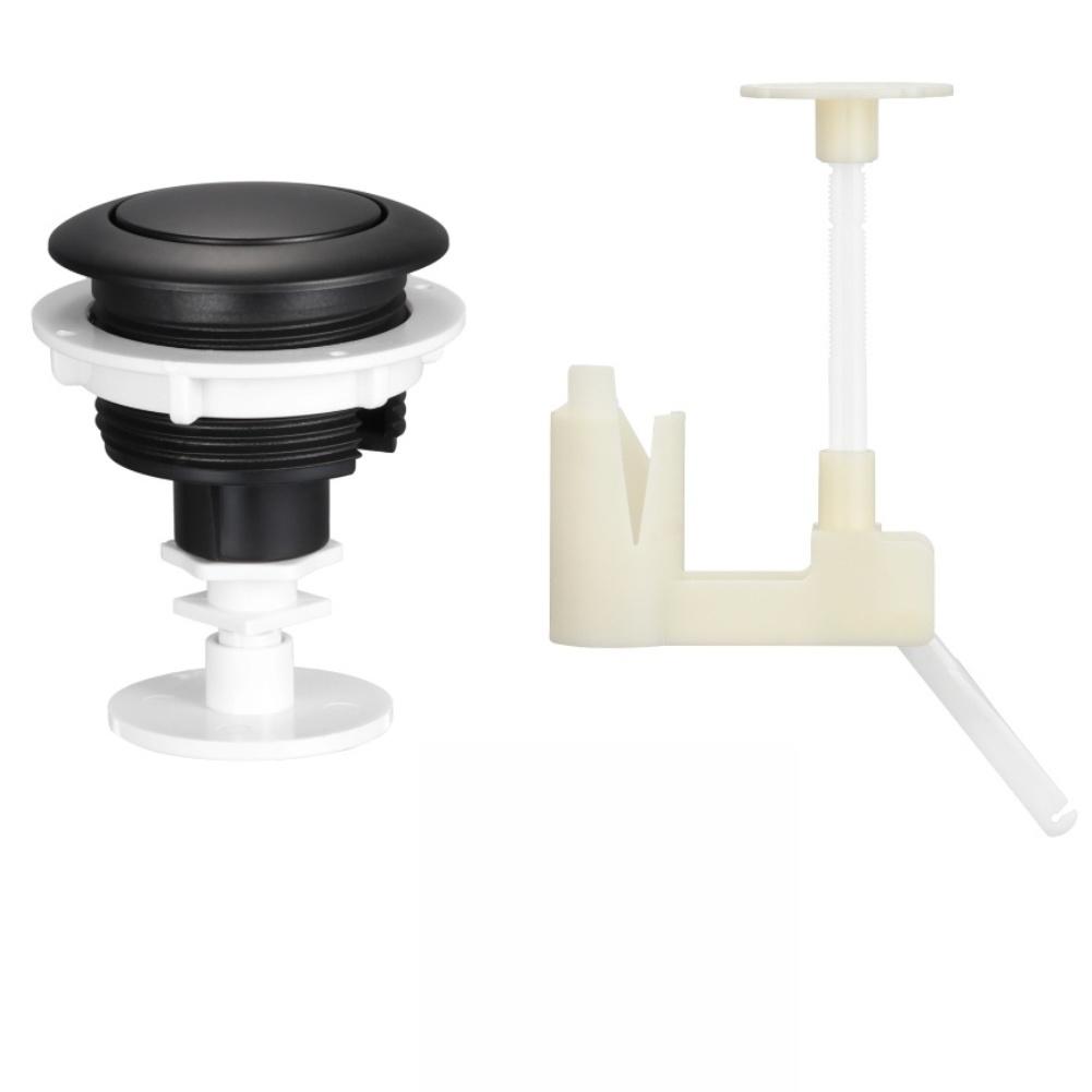 For Brazilian Toilet Tank Flush Button, Single Flush Button With Bracket Toilet Tank Cover For Long-lasting Construction Bathroo