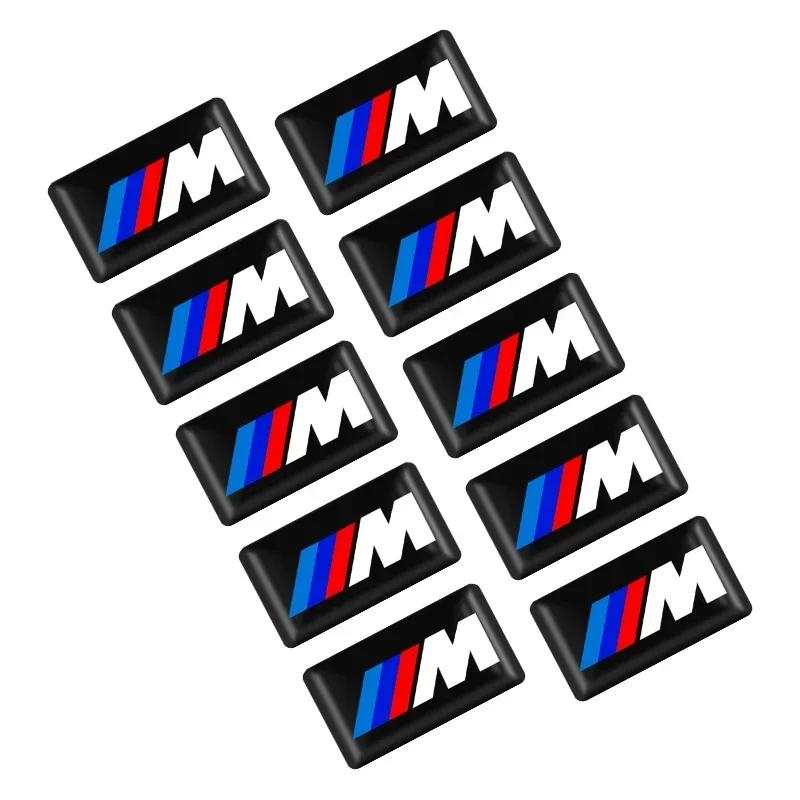 10 stuks 3D Epoxy Hars Embleem Stickers Decals Interieur Auto Accessoires voor BMW E46 E85 E60 F10 E39 F30 E36 F20 E87 E90 E70 X3 X5
