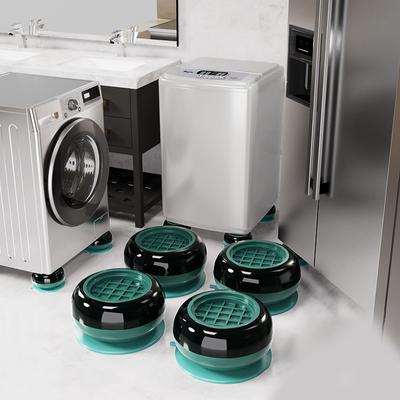 4 Stück Waschmaschinen-Vibrationsdämpfer Anti-Vibrations-Waschmaschinen-Stützfüße Stabilisator Waschmaschinen-Basis Fußpolster