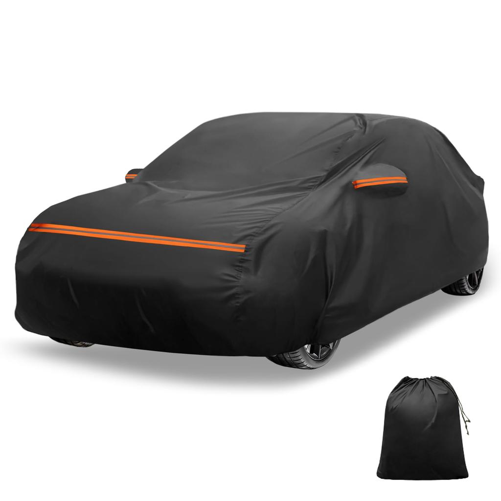 X AUTOHAUX Car Body Cover for Honda New Waterproof Fabric Lightweight and Comfortable for Paint Seat Door Windbreak and Storage Sun Rainy Season