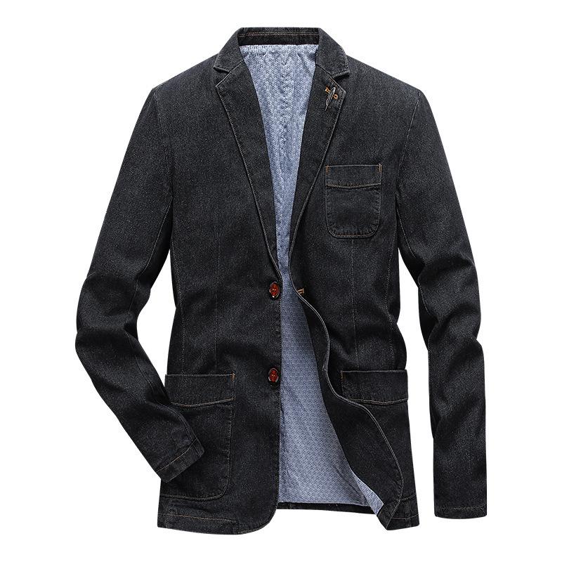 2019 Men s Plus Size Slim Fit Cotton Jacket for Spring and Autumn XXL