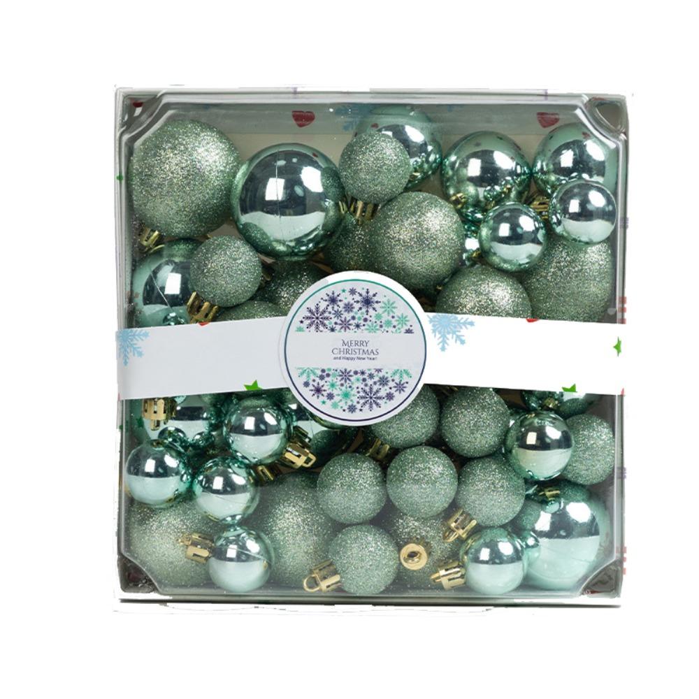 44pcs Shatterproof Christmas Tree Decoration Pendant 3/4/5CM Hanging Ornament  New Year